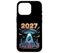 2027 Année Tout Change Premier Contact Alien Coque pour iPhone 16 Pro