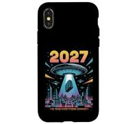 2027 Année Tout Change Premier Contact Alien Coque pour iPhone X/XS