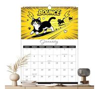 2027 Calendrier Chat Planificateur Mural Janvier - Décembre 2027 Maison Et