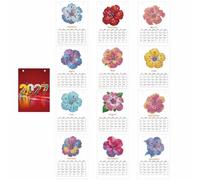 2027 Calendrier de Bureau DIY Diamant, Design Créatif, Set Mensuel | Calendrier de bureau à poser : art diamants mensuel à retourner, de janvier 2027 à décembre 2027