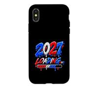 2027 Chargement coloré Graffiti Nouvel an Design Coque pour iPhone X/XS