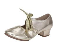 2027-Chaussures Danse Féminines Talons Moyens Valse Prom Ballroom Latin Ballet