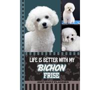 2027 Daily Planner: Hardcover / One Page Per Day / 6x9 Dated Organizer With Hourly Diary - 1 Hour Time Slots / To Do List / Notes Section / Scheduling / Bichon Frise Dog Art Cover