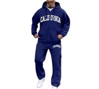 2027-Ensemble masculin automne-hiver motif urbain coupe décontractée pour tenues modernes Parfait pour événements formels ou sorties quotidiennes ce costume élégant style et confort Idéal (Dark Blue,