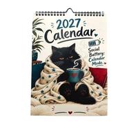 2027 Fun Cat Daily Life Calendar - Hanging Wall Decor Planner | Stay Organized All Year with This 2027 Fun Cat Daily Life Calendar Featuring Adorable Illustrations and Hanging Wall Design