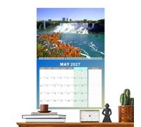 2027 Hangable Wall Calendar - Landscape Monthly Planner Jan-Dec