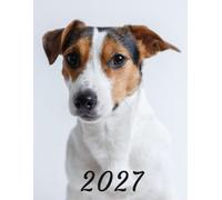2027: Large Monthly Calendar Planner - Jack Russell Terrier Dog