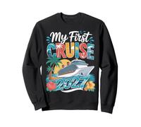 2027 Ma première croisière Assortie Famille Couples Filles Voyage Bateau Sweatshirt