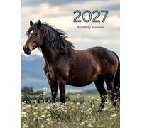 2027 Monthly Planner: Each Month on Two Pages, 8.5 x 11 inches, January through December