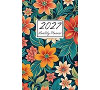 2027 Monthly Planner: Small Size 5x8 Inches | One Year Calendar Schedule Organizer (12 Months from January to December) with US Holidays | Wildflower Garden Cover