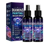 2027 New Diamond Art Sealer Spray, Diamond Art Sealer - Locks Beads, Glossy Finish, Dries Fast & Lasts (2 Pcs)