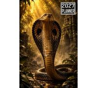 2027 Planner: Cobra Snake themed Cover Daily Weekly Dairy Vision Board & Mission Pages Contacts Password Log Planning Pages Note To Do