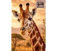2027 Planner: Giraffe Animal themed Cover Daily Weekly Dairy Vision Board & Mission Pages Contacts Password Log Planning Pages Note To Do