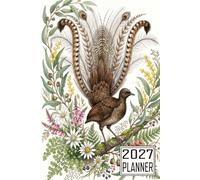 2027 Planner: Lyrebird Bird themed Cover Daily Weekly Dairy Vision Board & Mission Pages Contacts Password Log Planning Pages Note To Do