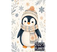 2027 Planner: Penguin Bird themed Cover Daily Weekly Dairy Vision Board & Mission Pages Contacts Password Log Planning Pages Note To Do