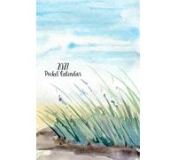 2027 Pocket Calendar: Mini 1 Year Monthly Planner for Purse with Holidays, Watercolor Sea Cover