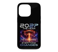 2027 The Year Everything Changes First Contact Alien UFO Coque pour iPhone 13 Pro
