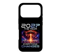 2027 The Year Everything Changes First Contact Alien UFO Coque pour iPhone 17 Pro