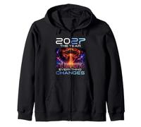 2027 The Year Everything Changes First Contact Alien UFO Sweat à Capuche