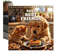 2027 Wall Calendar, January To December Monthly Planner, 7.87inhes, Paper | Monthly Planning Layout Clear Date Organization Lightweight Paper Design 145g Compact Size For Home Office School Desk
