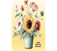2027 Weekly Planner: Vintage Floral Design organiser diary. Small enough for your purse, handbag or pocket. Great Christmas gift.