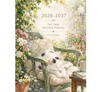 2028-2037 Ten Year Monthly Planner with Holidays: 10 Year Calendar Organizer with Monthly Planning Pages, Passwords Tracker, Contacts List & Birthday Tracking | Long Term Planning for Cat Lovers