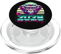 2028 Année du Singe rétro années 80 Vaporwave Zodiaque Chinois PopSockets PopGrip pour MagSafe