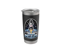 2028 Ne sois pas en retard #BackToTheMoon Gobelet isotherme en acier inoxydable double paroi