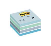 Post-it Notes repositionnables 76 x 76 mm - Bleu Aquarelle - Bloc de 450 feuilles