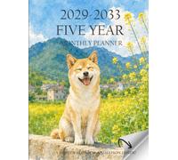 2029-2033 Five Year Monthly Planner with Holidays: 5 Year Monthly Calendar for Goal Setting, To-Do Lists, Notes, Contacts & Password Tracking with a Fun Hidden Dog Flipbook Animation