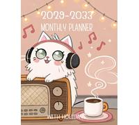 2029 -2033 monthly planner: 5 Year Calendar Schedule Agenda and Organizer January 2029 to December 2033 with holidays cat lover