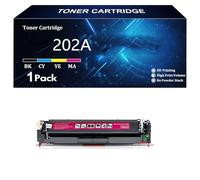 202A Cartouche de Toner de Remplacement pour HP 202A 202X CF500A CF501A CF502A CF503A Compatible pour HP Color Laserjet Pro M254dw M254nw M280nw M281fdw M281fdn Imprimantes ,M-1 Pack