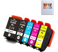 202Xl Cartouches D'Encre Pour Epson, Kiwi 202 Xl Multipack Pour Imprimante Claria Expression Premium Xp6105 Xp6100 Xp6005 Xp6000 Xp6001 (1 Noir, 1 Photo Noir, 1 Jaune, 1 Magenta, 1 Cyan) ¿