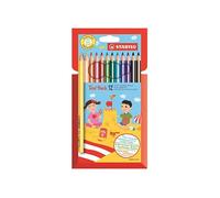 [203/12-01] STABILO Etui de 12 Crayons de couleur Triangulaires Trio thick Ep...