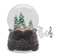 20325 Boule à neige musicale de Noël | Route de carrosse | Largeur : 10 cm Hauteur : 14 cm