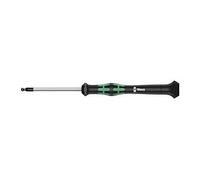Wera Tournevis électronicien 05118098001 2052 hexagonal tête sphérique 1/16 pouce x 60 mm Noir/vert