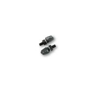 204-001 Clignotant LED Minuscule, Noir, Verre Teinté, Certification E, Paire ,