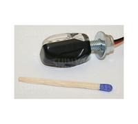 204-240 Clignotant LED Picco, Noir, Moto, 1 Paire, Certification E pour Arrière