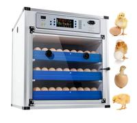204/372/340 Incubateurs d'œufs pour éclosion d'œufs avec tourneur automatique, contrôle de la température, incubateur d'œufs de caille avec écran LED, kit d'incubateurs pour volaille agricole, 204Eggs
