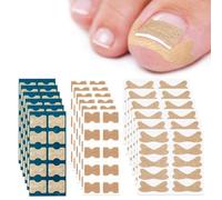 204 pansements por ongles incarnés 3 formes carré papillon rectangle | Patchs correcteurs respirants pour ongles incarnés