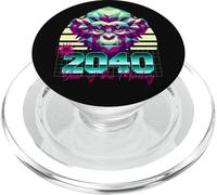 2040 Année du Singe rétro années 80 Vaporwave Zodiaque Chinois PopSockets PopGrip pour MagSafe