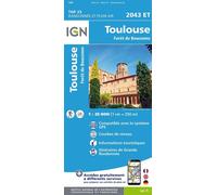 IGN Carte topographique 2043ET Toulouse Forêt de Bouconne 1:25 000
