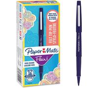 [2045254-12] PAPER:MATE Lot de 12 Stylos Feutre Flair Original Nylon Pointe M...