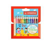 [205/12-01-3] STABILO Lot de 3 Etuis de 12 Crayons de couleur Trio COURT Tria...