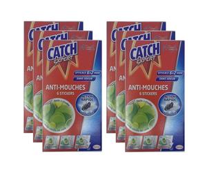 [2053084-6] CATCH Lot de 6 Etuis de 6 Stickers Anti-Mouches Décoratifs verts ...
