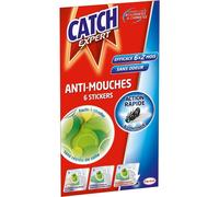[2053084] CATCH Etui de 6 Stickers Anti-Mouches Décoratifs verts sans odeur