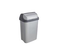 2053712 roll-top poubelle plastique argent anthracite 25 l 1045416000000