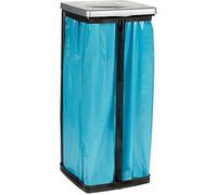 2053721 Support Pour Sac Poubelle Plastique Argent-Noir 5886