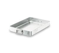 [20560A] Lacor Plat à Rôtir avec poignée articulée Chef-Aluminium 60x40cm