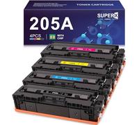 205A Toner Avec Puce MFP M181FW M180N Noir Cyan Magenta Jaune 4 par pack